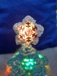 Fairy treetop met licht